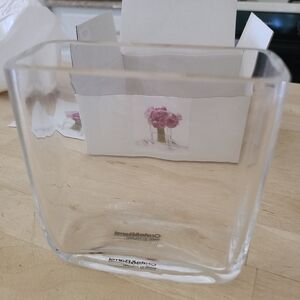 Crate & Barrel glass vase